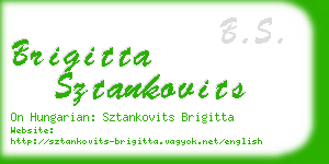 brigitta sztankovits business card